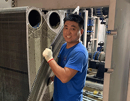 HFM Plate Heat Exchanger Site Service Solution